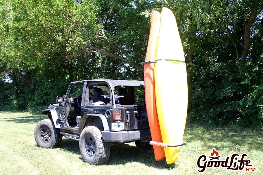 Tow hitch hotsell canoe rack
