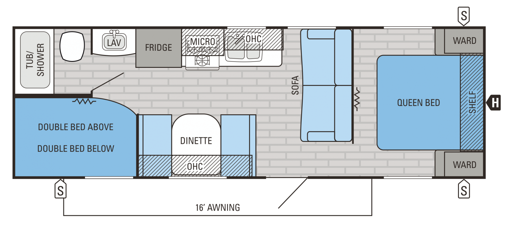 2016 Jayco JayFlight 264 Floor Plan Good Life RV