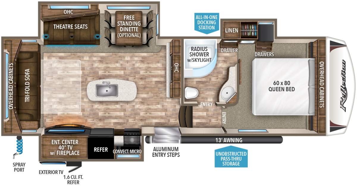 29RS Reflection Floorplan Good Life RV