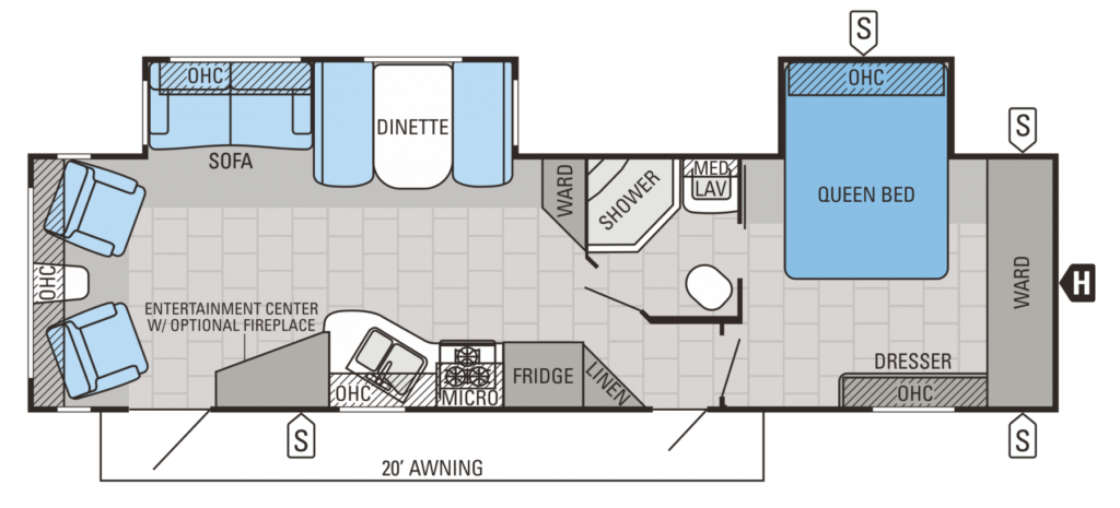 2015 Jayco JayFlight 31RLDS Floor Plan Good Life RV