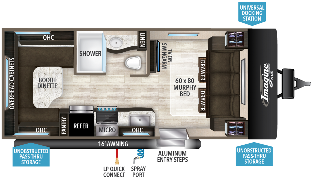 Imagine XLS19RLE floor plan Good Life RV