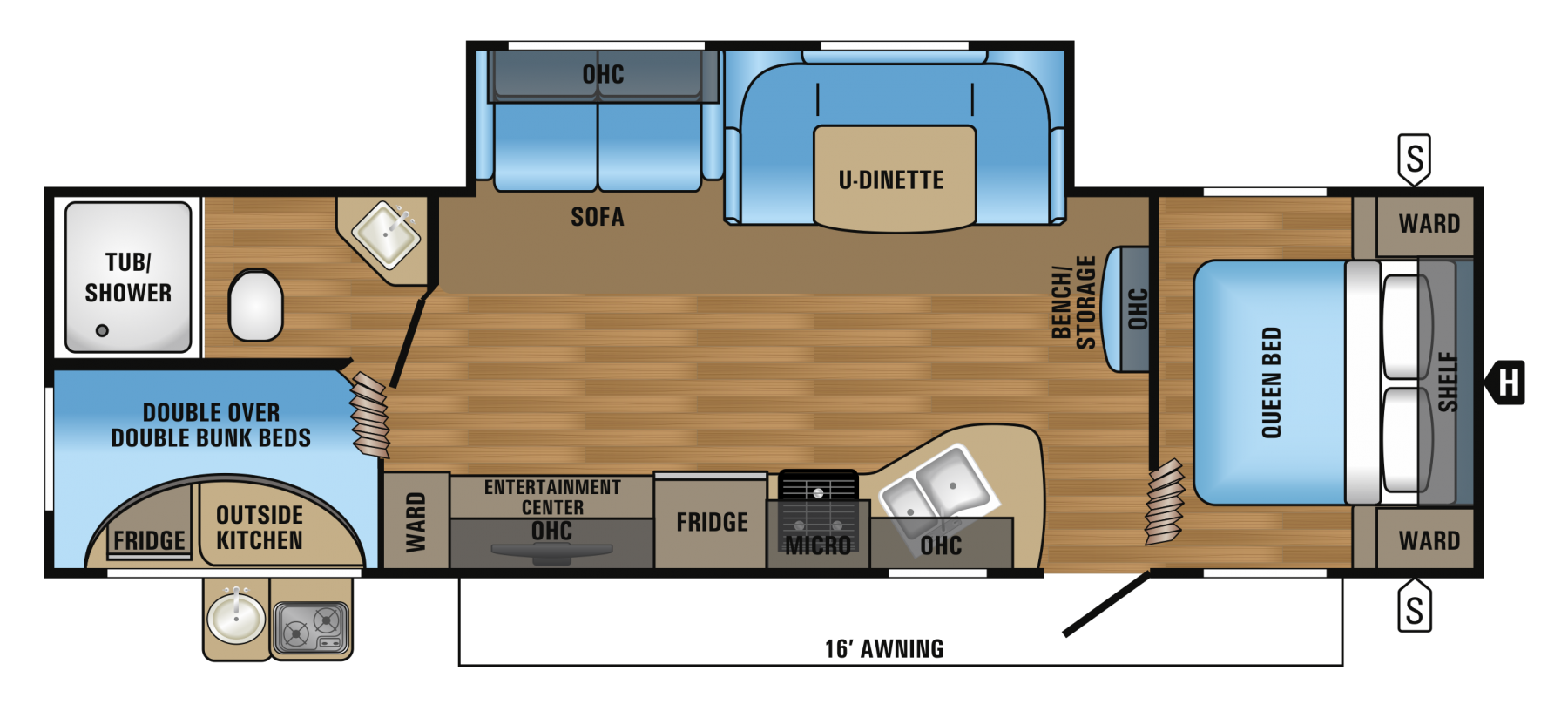 2017 Jayco Jayflight 284bhws Floor Plan Good Life Rv