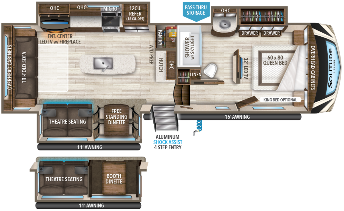 Solitude2930RLSClass Floorplan Good Life RV