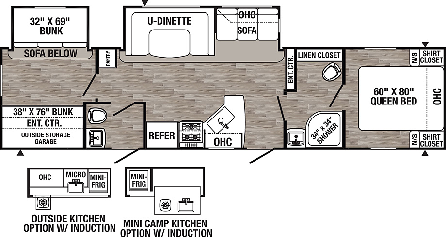 2019 Puma 32BHDB floor plan Good Life RV