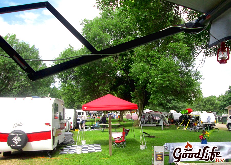 Beed's Lake Campground Review Awning View
