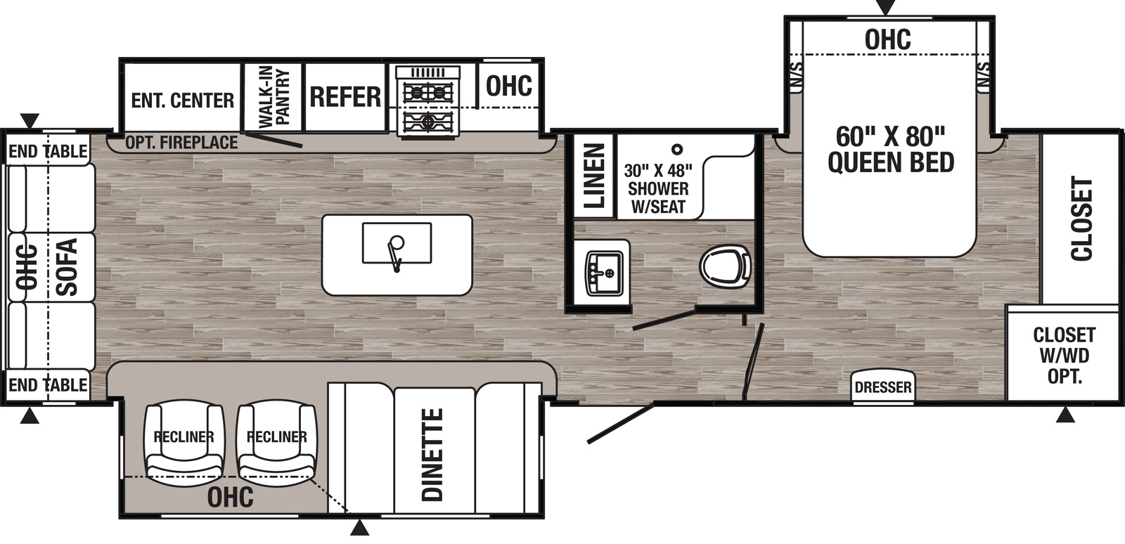 2020 Puma 31RLQS floor plan Good Life RV