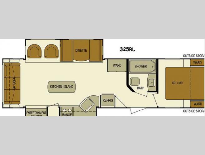 2016 Layton 325RL floor plan Good Life RV