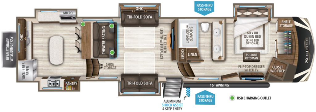 2020 Grand Design Rear Kitchen Solitude 390RK Good Life RV