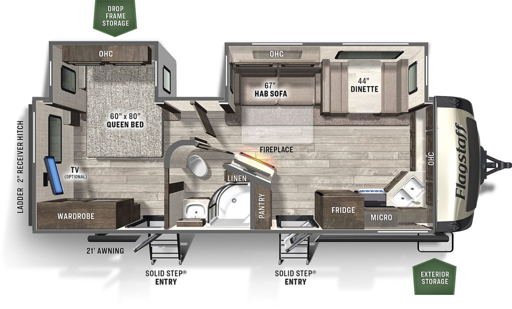 26 ft travel trailer with outdoor kitchen